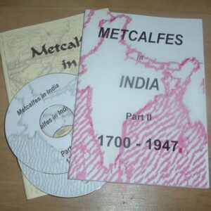 Metcalfes in India - Parts 1 & 2 (Booklet & DVD)