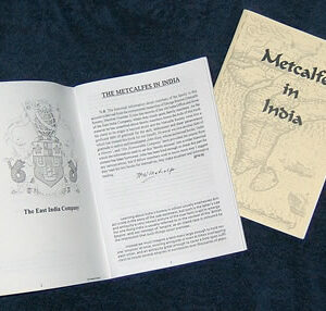 Metcalfes in India - Part 1 (Booklet)
